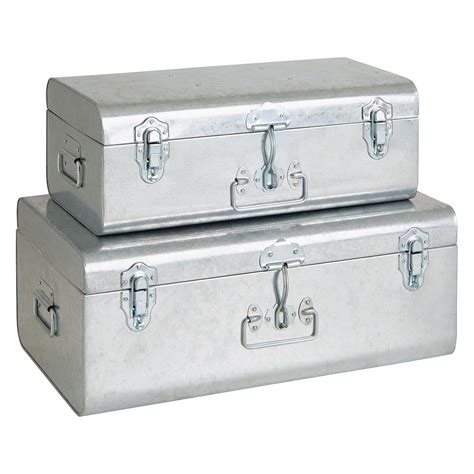 metal trunk box sizes|galvanized metal trunk.